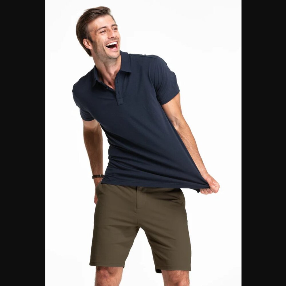 Swet Tailor NEW NWT Mens 30‎ Army Green Everyday Chino Shorts Golf